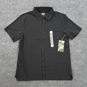 Alaskan Hardgear Shirt Mens Medium Black Next Summit Snap Hiking AKHG Duluth NEW